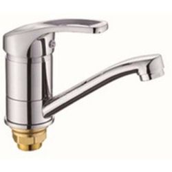 купить Смеситель кухонный Rossa 49095 MPN4527-2 cu pipa Clasic, scurta, crom, Bianca в Кишинёве 