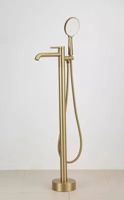 cumpără Baterie pentru cadă Gappo G3006-3 Satin Gold cada Freestanding în Chișinău 