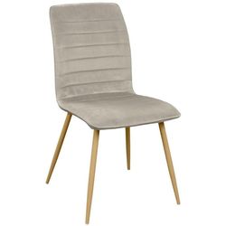 cumpără Scaun Deco DC-1428 Ariel Beige Catifea+Transprint Legs în Chișinău 