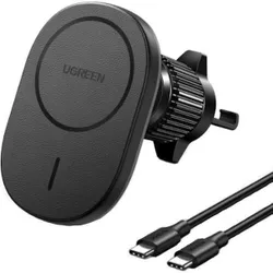 купить Зарядное устройство для автомобиля Ugreen 25925 CD345 Wireless magnetic for air vent mount, Black в Кишинёве 