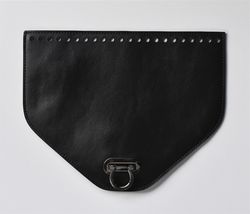 Flap with closure for bag/backpack, Black