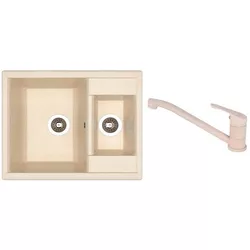 купить Мойка кухонная со смесителем Dr.Gans Astra 620K + SanDonna F 1066 bej в Кишинёве 