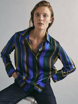 Блуза Massimo Dutti В полоску 5160/868/518