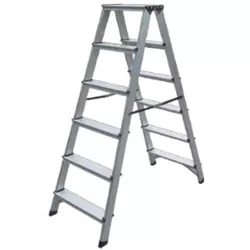 cumpără Scară Lider-Tech AD0406A Scara dubla aluminum, 2x6 trepte, H=1.35m, sarcina max.150kg în Chișinău 
