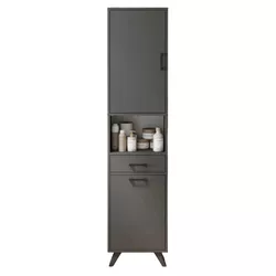 купить Шкаф-пенал Bofigo Шкаф для ванной 12-74-08 Anthracite в Кишинёве 