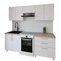 cumpără Mobilă pentru bucatarie Smartex (30055) K2 220сm Alb în Chișinău 