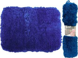Covoras pentru baie 50X70cm MSV albastru, microfibra