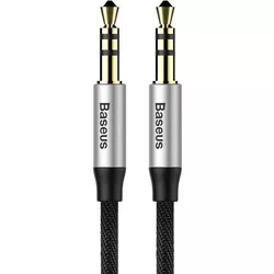 cumpără Cablu telefon mobil Baseus CAM30-CS1 Audio/AUX 3.5mm Male to 3.5mm Male, Nylon Braided,1.0m, Yiven, Black în Chișinău 
