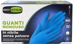 купить Аксессуар для дома GioStyle 51557 Перчатки нитриловые Gloves синие разм.M, 100шт в Кишинёве 