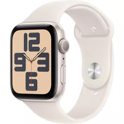 купить Смарт часы Apple Watch SE 2024 GPS 44mm Starlight Aluminium Case with Starlight Sport Band - S/M MXEU3 в Кишинёве 