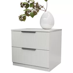 cumpără Noptieră Bayro Murano 550x500x450 МДФ 18мм Positano белый мат în Chișinău 