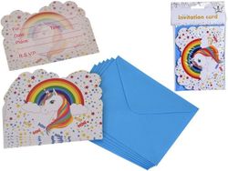 Набор приглашений Unicorn 8шт, 14X11cm