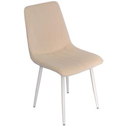 cumpără Scaun Evelin di Costacurta XR-154Wh, Белый Металл/Ткань, Light Cream-3 (velur) în Chișinău 