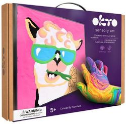 купить Набор для творчества Okto 20030 Pictură pe numere 3D cu plastilină ușoară 29x29сm, Lama в Кишинёве 