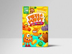 Кукурузные палочки со вкусом банана и сюрпризом Piffi&Puffi, 90г