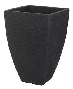 cumpără Ghiveci pentru flori ProGarden 20864 Trapez din plastic 40x40cm, H60cm, antracit în Chișinău 