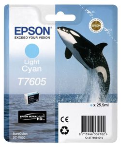 Ink Cartridge Epson T760 SC-P600 Light Cyan, C13T76054010