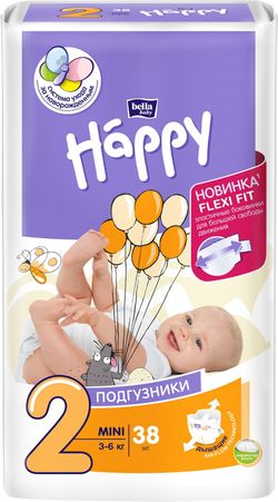 Подгузники Bella Baby Happy Mini, 38 шт.
