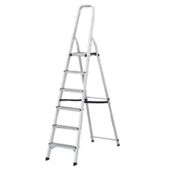 cumpără Scară Lider-Tech AF0106A Scara cu suport aluminiu, 6 trepte, H=1.88m, sarcina max.150kg în Chișinău 