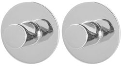 купить Вешалка для ванной Bisk 08580 Set cuere (2buc.) STYLE, chrom в Кишинёве 