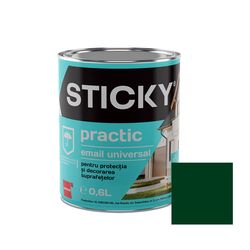 STICKY PRACTIC Эмаль Алкидная Зелёная 0,6 л
