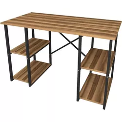 cumpără Masă de birou Fabulous 4 rafturi (Walnut/Black) în Chișinău 