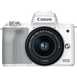 cumpără Aparat foto mirrorless Canon EOS M50 Mark II + 15-45 f/3.5-6.3 IS STM White în Chișinău 