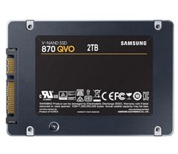 2.5" SATA SSD 2.0TB Samsung  870  QVO "MZ-77Q2T0BW" [R/W:560/530MB/s, 98/88K IOPS, MJX, 4bit MLC]