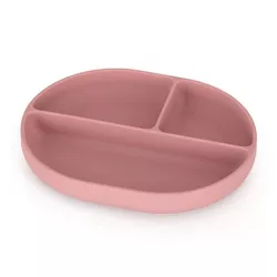 купить Посуда для кормления Petite&Mars 717820 Farfurie compartimentata ovala din silicon Petite&Mars Take&Match Dusty Rose в Кишинёве 