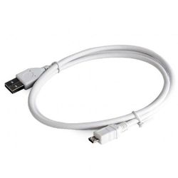 Cable Micro USB2.0,  Micro B - AM, 0.5 m,  Cablexpert, WHITE, CCP-mUSB2-AMBM-W-0.5M