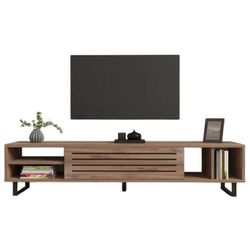 купить Тумба напольная для TV Trendy Safir, Pin Atlantic в Кишинёве 