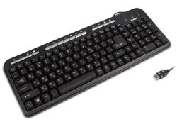 Keyboard SVEN Standard 309M, Multimedia, Quiet, Black, USB