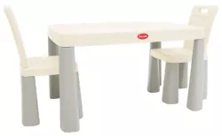 cumpără Set de mobilier pentru copii Richi (04680/11) Masa in set cu scaune gri/alb în Chișinău 