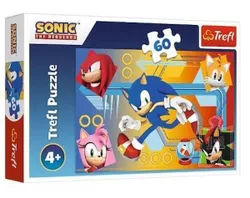 купить Головоломка Trefl 17387 Puzzles 60 Sonic in action, SEGA Sonic The Hedgehog в Кишинёве 