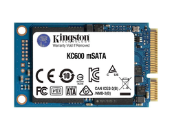 .mSATA SSD 1.0TB Kingston KC600 [R/W:550/520MB/s, 90K/80K IOPS, 600TBW, 1M MTBF, 3DTLC]
