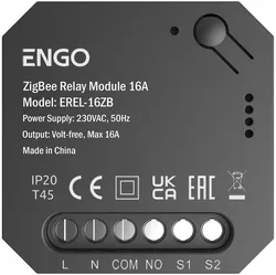 cumpără Întrerupător electric ENGO Controls EREL-16ZB, ZigBee, 16A, NO-COM în Chișinău 