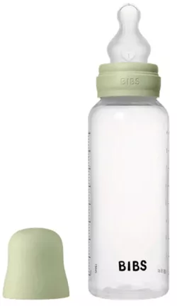 купить Поильник BIBS 50171250 Biberon din plastic anticolici Sage cu tetina din silicon 3+ luni, 270 ml в Кишинёве 