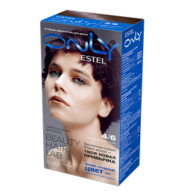 Краска для волос, ESTEL Only, 100 мл., 4/6 - Шатен фиолетовый