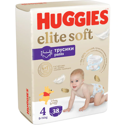 Scutece-chilotei pentru copii Huggies Elite Soft  4  (9-14 kg), 38 buc
