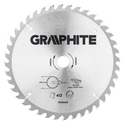купить Диск отрезной Topex 56500 Disc circular pentru lemn, 300x30mm, 40 dinti, 55H606, Graphite в Кишинёве 