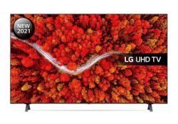 50" LED TV LG 50UQ80006LB, Black (3840x2160 UHD, SMART TV, DVB-T2/C/S2)