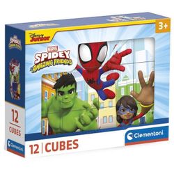 купить Пазл Clementoni Cuburi Spidey si prietenii lui,, 12 buc. (41198) в Кишинёве 