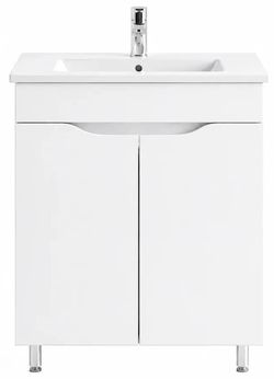 cumpără Dulap pentru lavoar Mashtab 11431 Print cu 2 usi 60cm Alb în Chișinău 