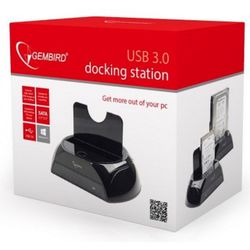 3.5" / 2.5" USB 3.0 docking station for 2.5 and 3.5 inch SATA hard drives, Gembird, HD32-U3S-2