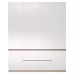 купить Шкаф Bayro Harmony 1800x2200x550 cu sertare gri piatra в Кишинёве 