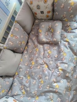 Комплект постельного белья в кроватку Pampy Grey Teddy
