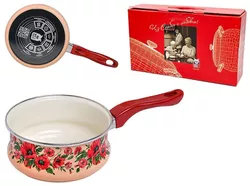 cumpără Căuș Metalac 55014 Caus emailat Maci D16cm 1.5l cu maner bachelit în Chișinău 
