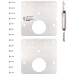 купить Набор ручных инструментов Wolfcraft Набор для ремонта мебельных петель (17 предметов) 4658000 в Кишинёве 