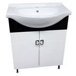 cumpără Dulap pentru lavoar Aquaplus Modern Black 55 cu lavoar 7055 în Chișinău 