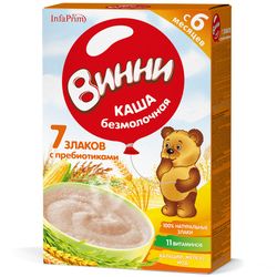 Каша Винни безмолочная 7злаков 200г с 6месяцев